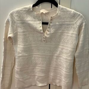 Sézane Lyna Sweater Ivory Wool